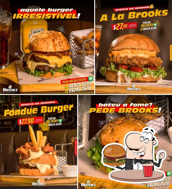 Consiga um hambúrguer no Brooks Hamburgueria