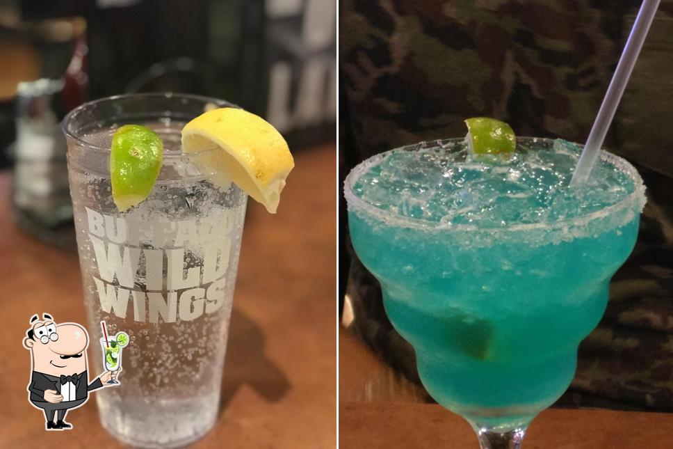 Buffalo Wild Wings provides a selection of drinks