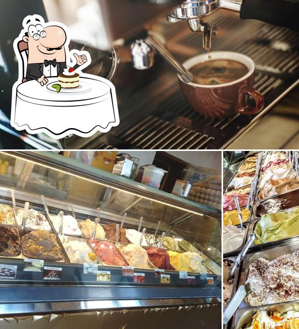 Gelateria Bar Tabacchi Il Torrazzo bietet eine Auswahl von Desserts 