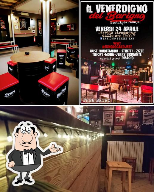 Gli interni di Barigno Street Bar
