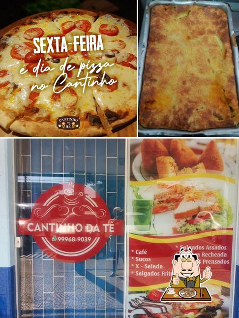 Peça pizza no Cantinho Da Tê