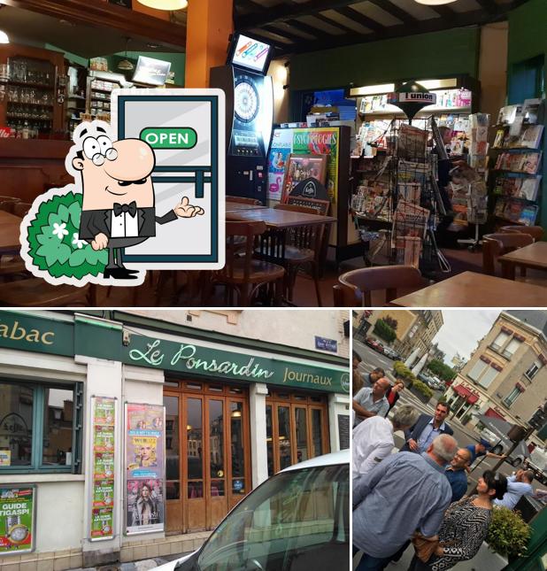 Voici l’image affichant la extérieur et comptoir de bar sur Le Ponsardin