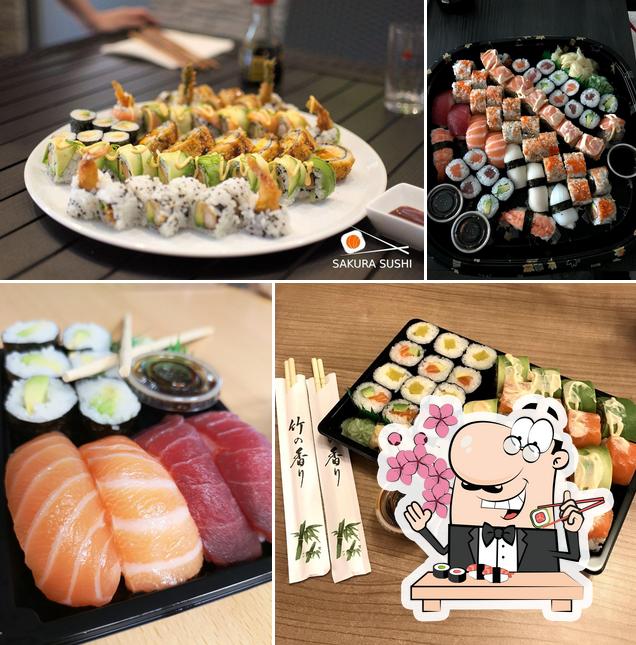 Essayez de nombreuses options de sushi