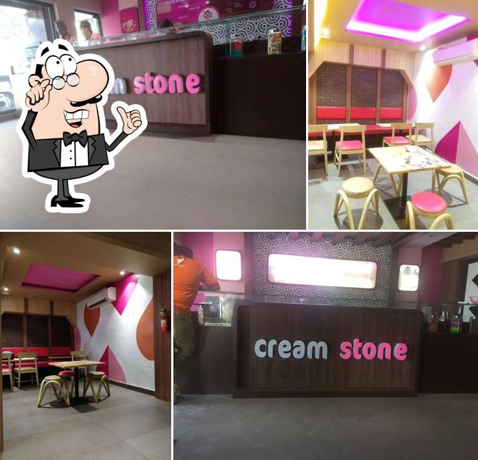 Check out how Cream Stone Ice Cream looks inside