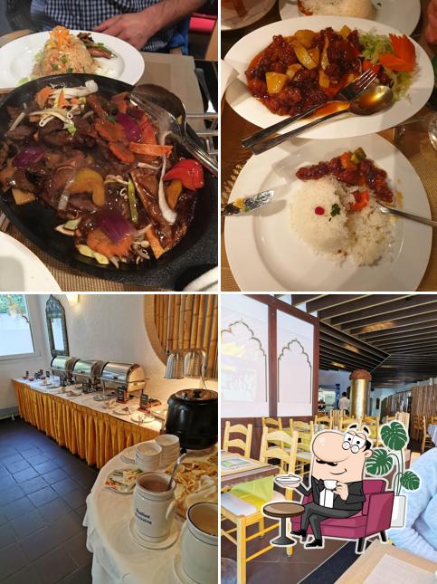 Las imágenes de interior y comida en Hot Wok