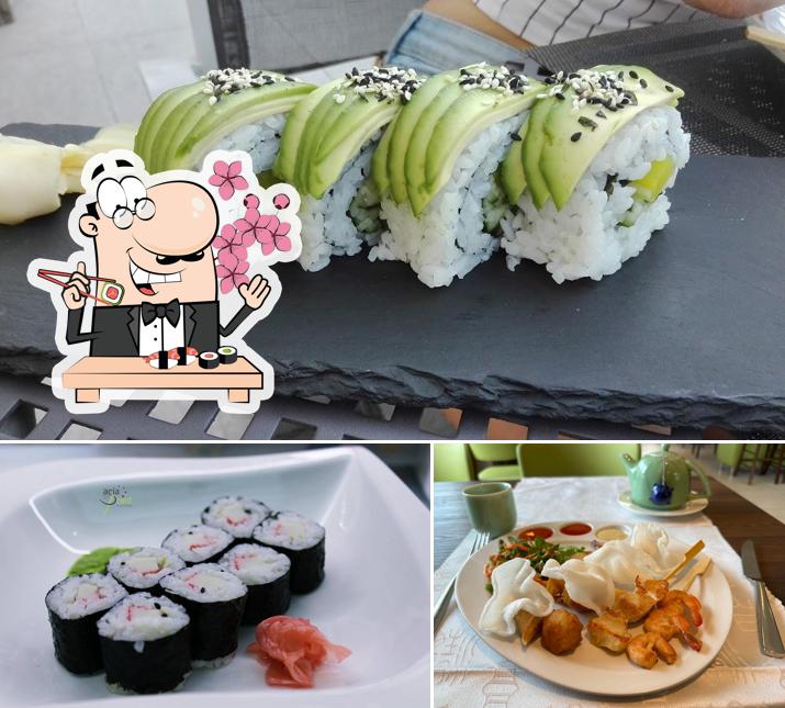 Prenditi le diverse opzioni di sushi