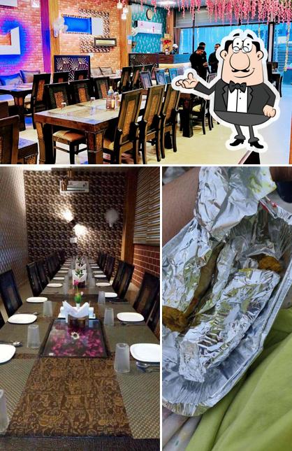 Among different things one can find interior and dining table at New Lucknow Kitchen