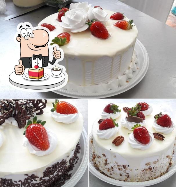 Nedel Padaria & Confeitaria oferece uma escolha de sobremesas