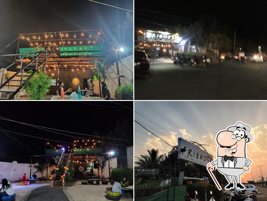 The exterior of Friends cafe