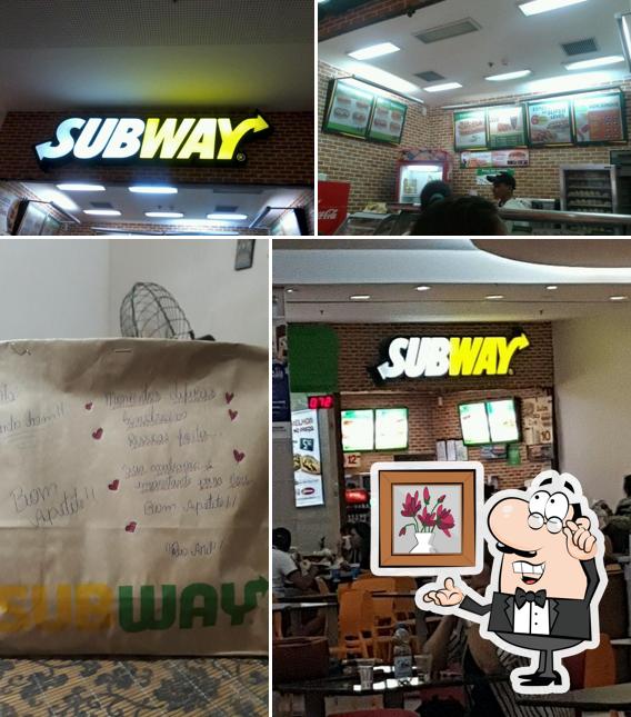 O interior do Subway