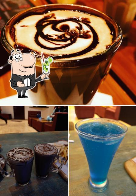 Central Perk Cafe - Goa serves a range of beverages