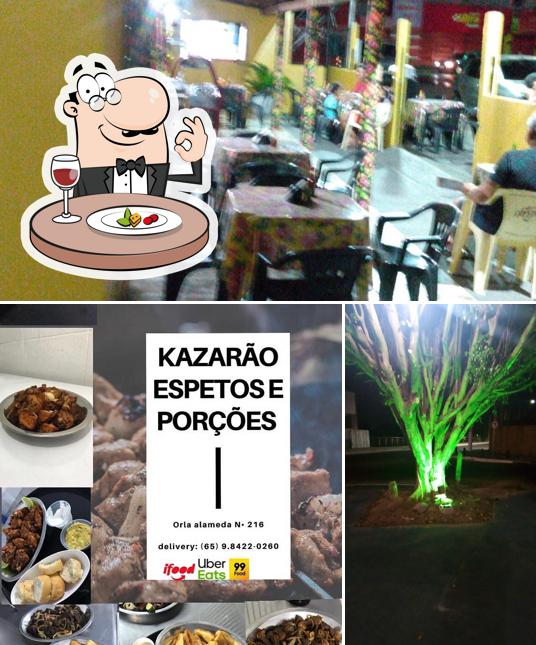 Comida em Kazarao espeto e porçoes orla alameda