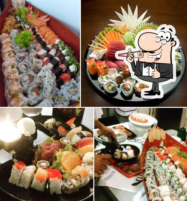 Prove diversas opções de sushi