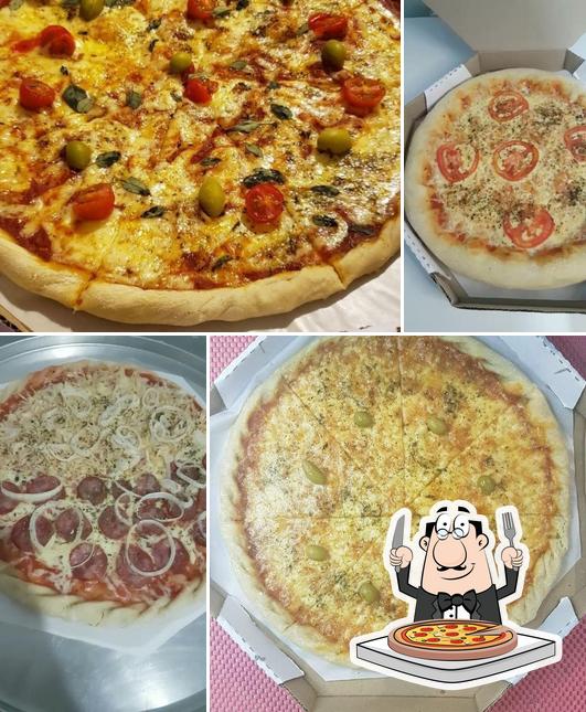 Consiga diferentes variedades de pizza