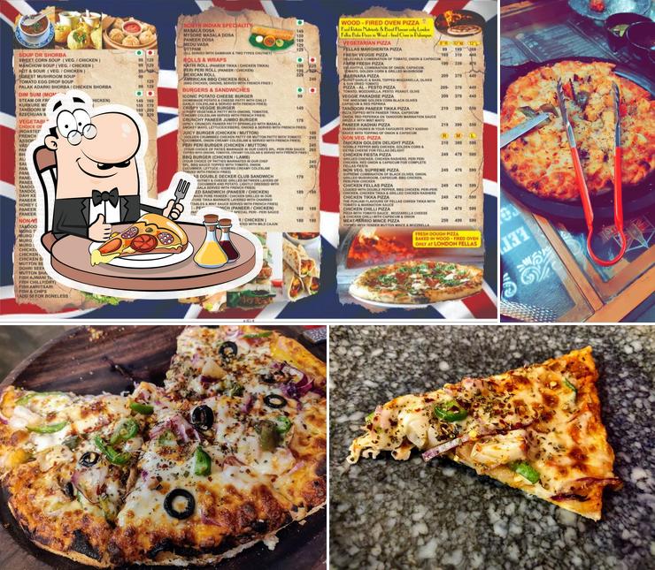 Try out pizza at London Fellas Restaurant