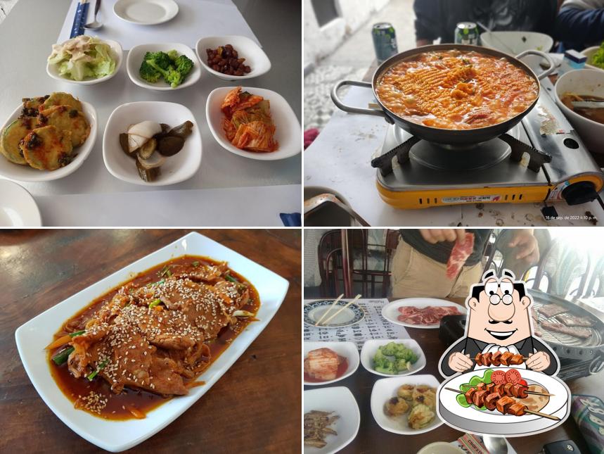 Еда в "Huwon"