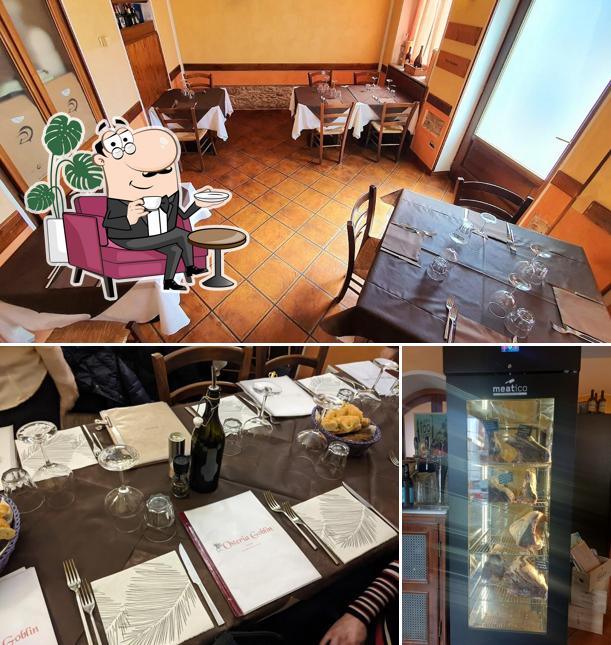 L'intérieur de Osteria Goblin