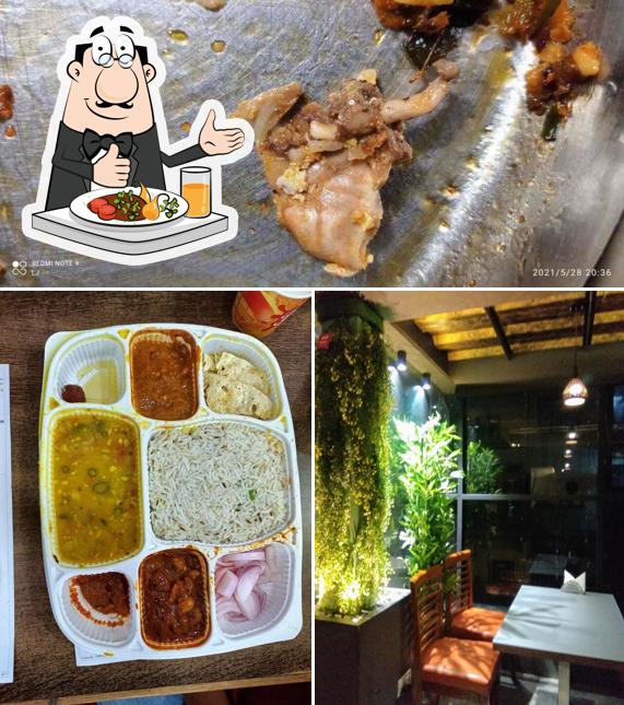 Take a look at the image depicting food and dining table at GK's Restaurant