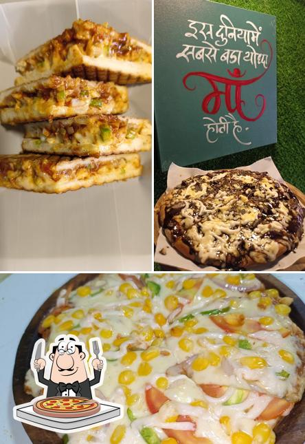 Pick pizza at The cafe katha