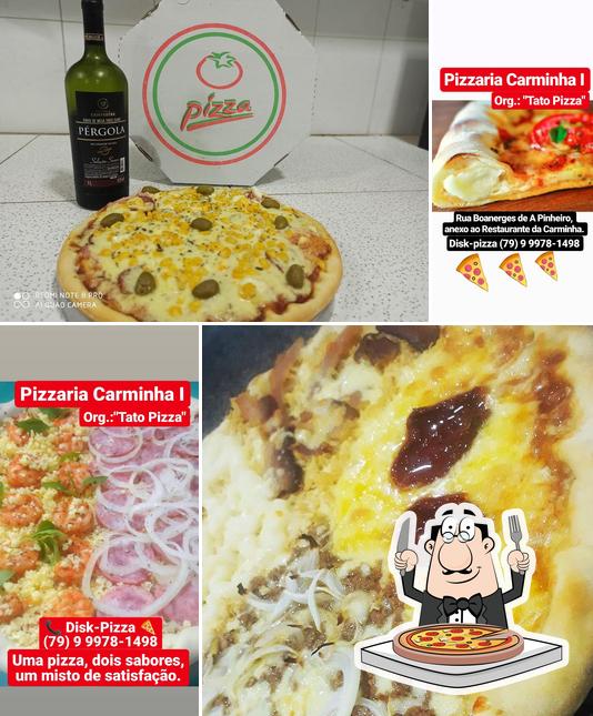 Experimente pizza no Restaurante Da Carminha I