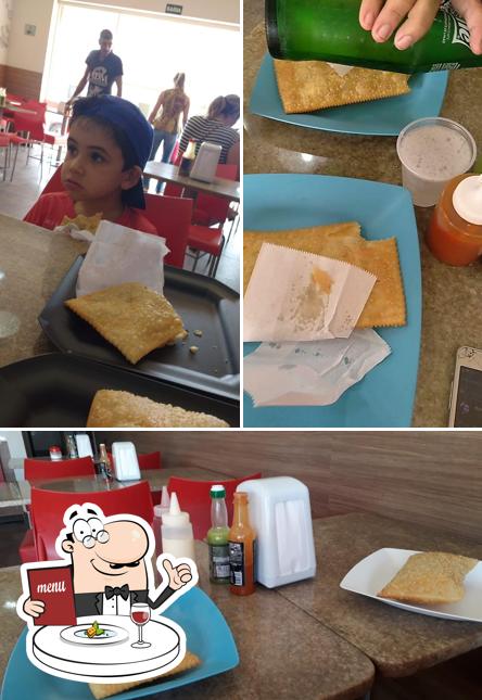 Entre diversos coisas, comida e interior podem ser encontrados no Pastel do Jão