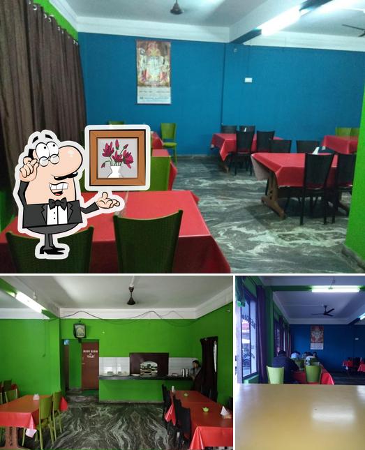 The interior of Garudha Hotel