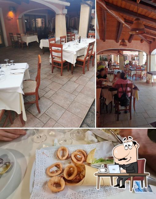 Questa è la foto che mostra la interni e cibo di La Sorgente