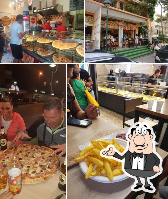 Gli interni di Pizza Sprint