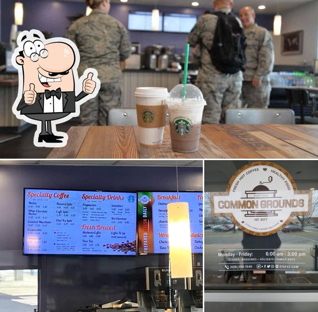Common Grounds Coffee Shop in Scott Air Force Base Restaurant menu