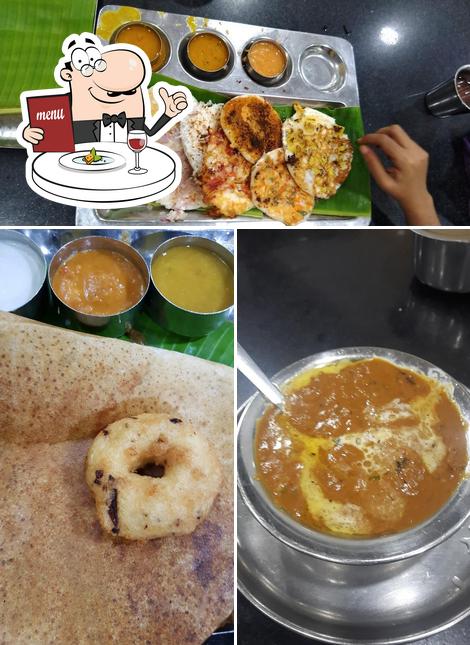 Food at Saravana Bhavan Restaurant