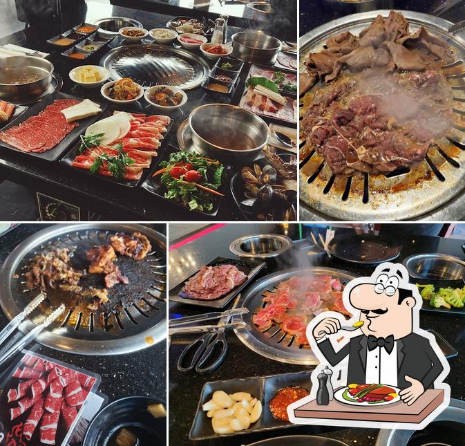 Food at Manna Korean BBQ & Shabu in Lewisville - Hot pot