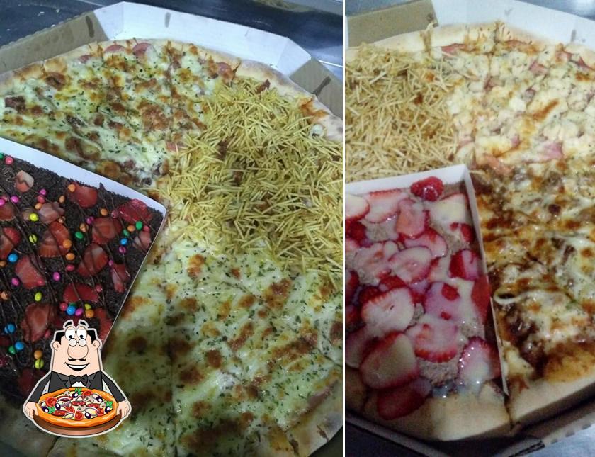 Consiga pizza no Pizzaria Brasiliana