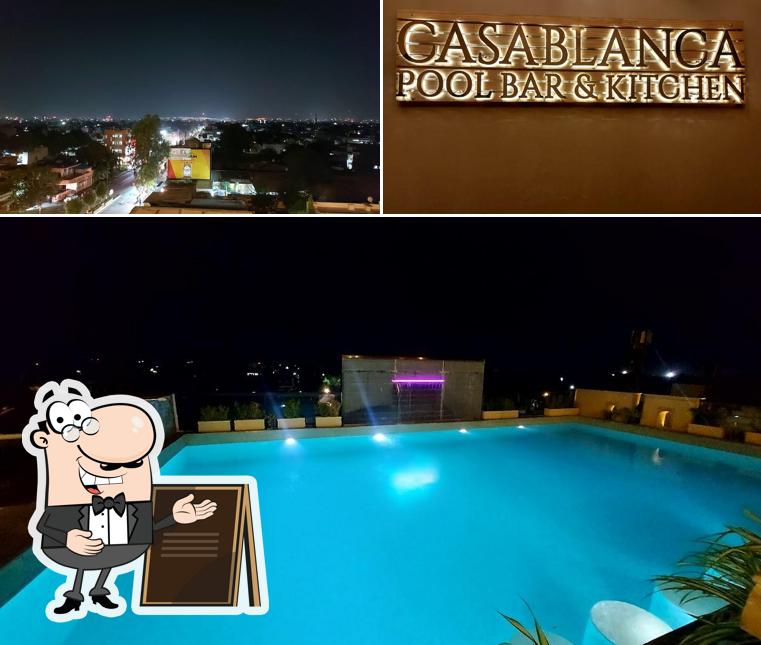 The exterior of Casablanca Pool Bar and Kitchen