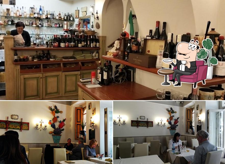 Gli interni di Trattoria Tiramisù