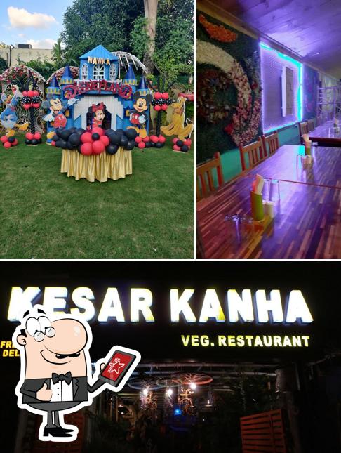 Enjoy the view at the outside area of Kesar Kanha Garden Restaurant