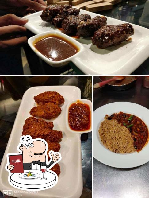 Food at Gluttons Garage