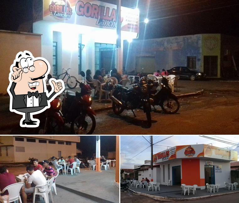 O interior do GORILLA´S LANCHES