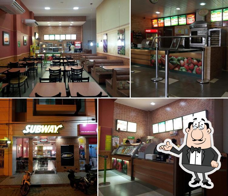 O interior do Subway