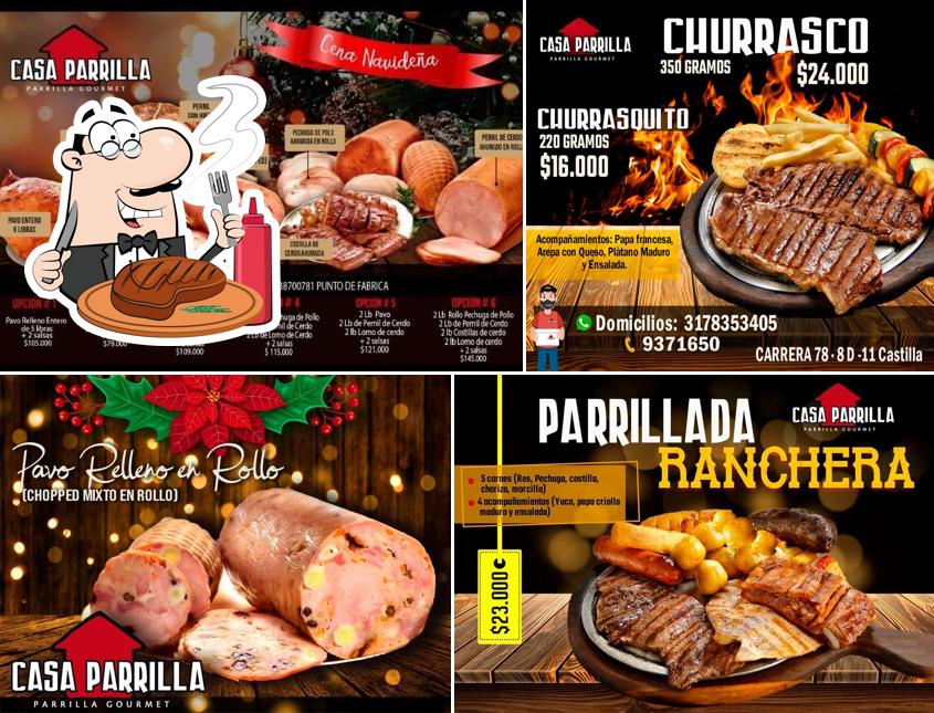 Casa Parrilla Castilla sirve platos con carne