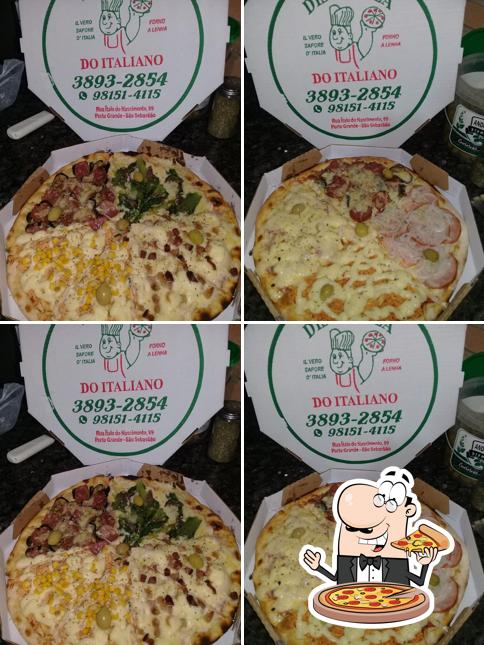 Escolha pizza no Disk Pizza Do Italiano