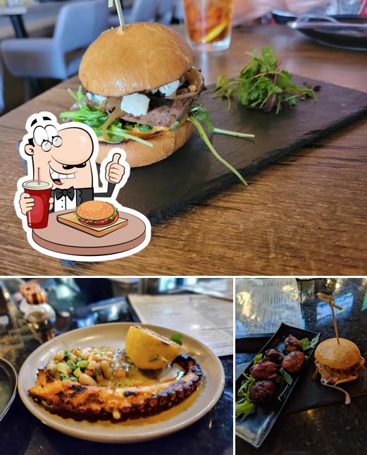 Try out a burger at American Tapas Bar