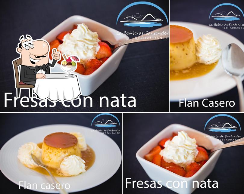 La Bahía de Santander offers a selection of desserts