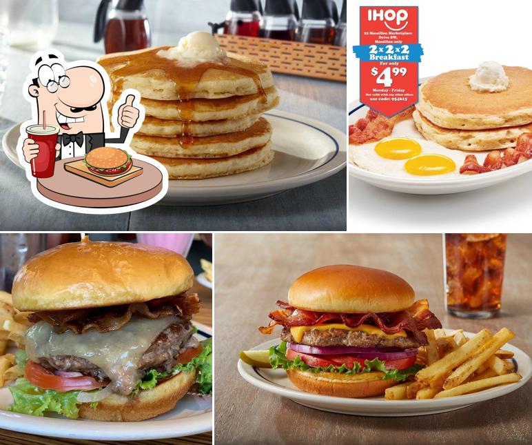 Get a burger at IHOP