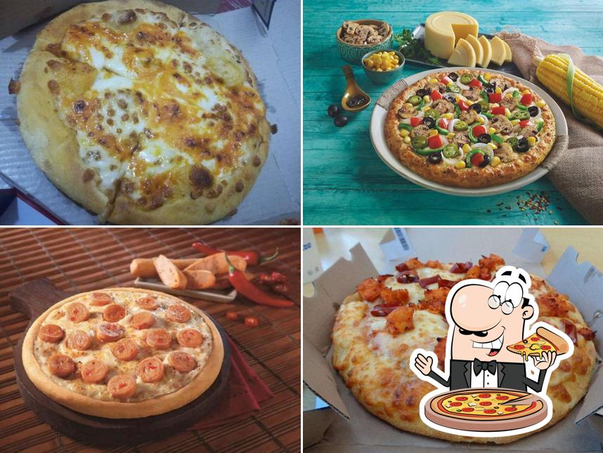 At Domino's Pizza, you can taste pizza
