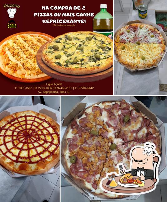 Escolha diversos tipos de pizza