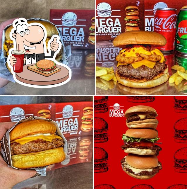Os hambúrgueres do Mega Burguer irão satisfazer uma variedade de gostos