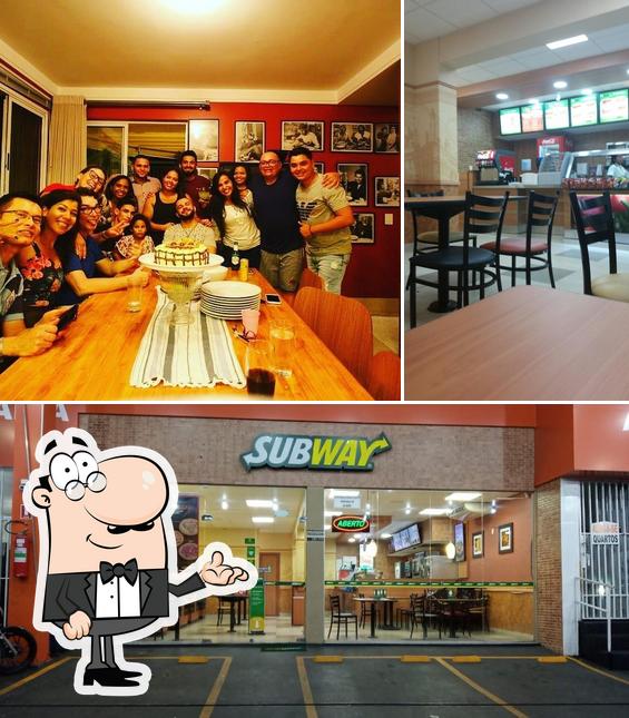 O interior do Subway