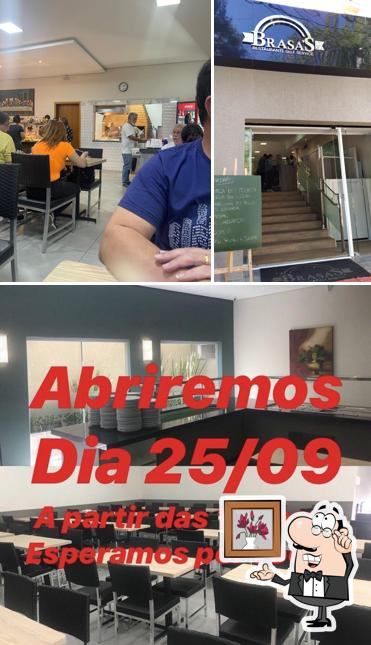 Veja imagens do interior do Brasa Restaurante Self Service