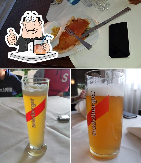 The photo of drink and food at Restaurant Am Waldstadion