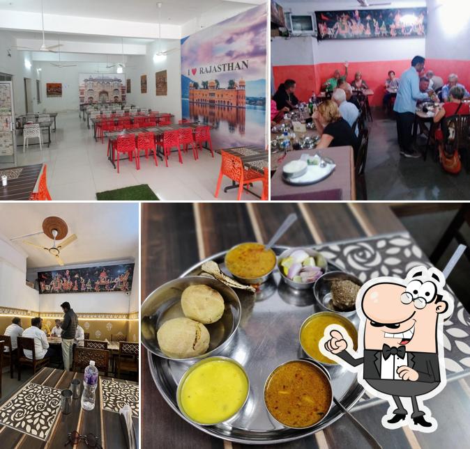 The interior of GANGOUR RESTAURANT -RAJASTHANI Punjabi Gujrati Food Maharashtrian Food Delivery in Train